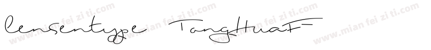 lensentype TongHuaF字体转换